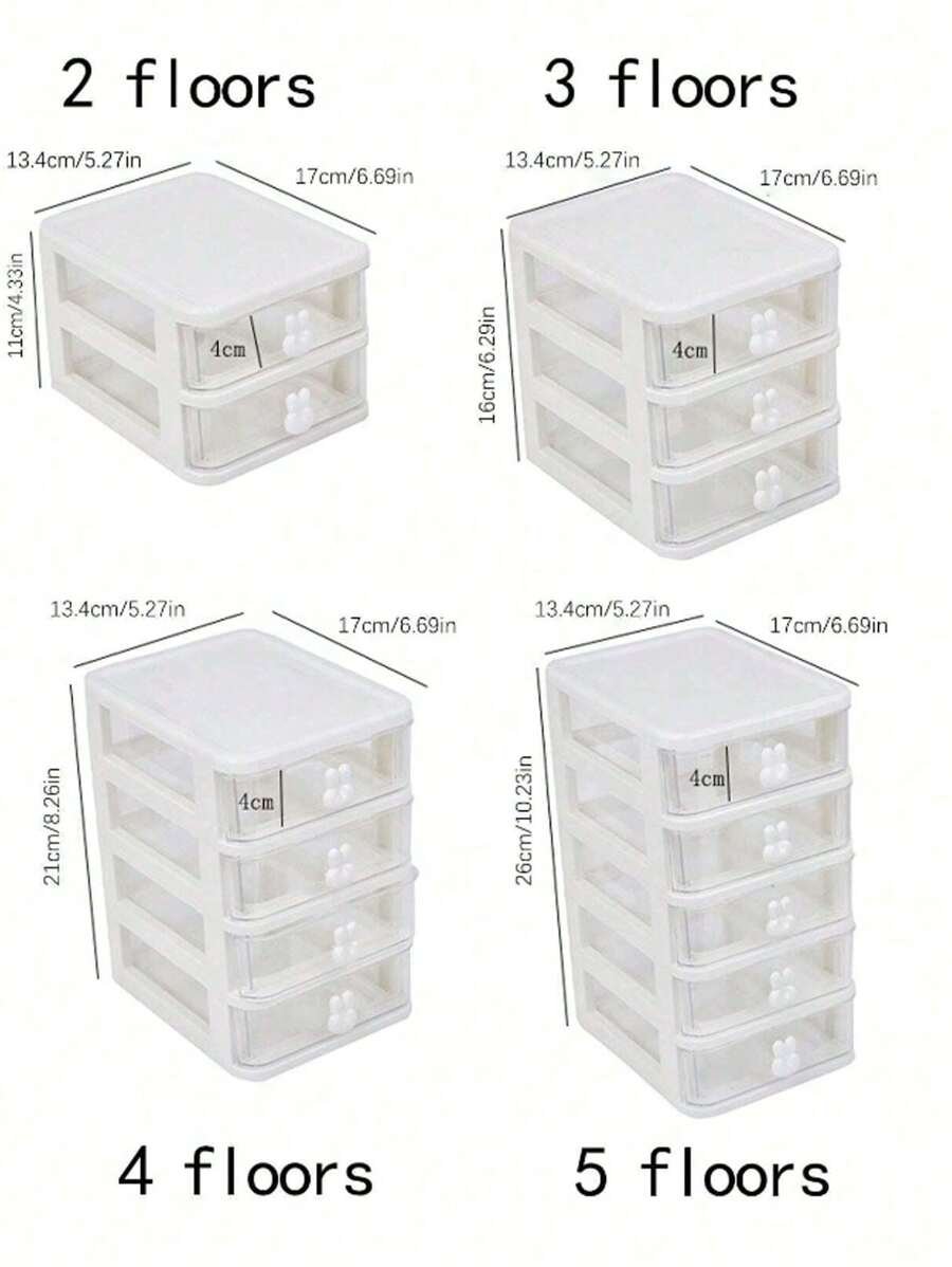 1 pieza Caja de almacenamiento de varios cajones, joyero, caja de accesorios, caja expositora de joyas, caja de almacenamiento con estilo de cajón para escritorio, apilable, a prueba de polvo, antioxidante, joyero multifuncional, desmontable, de gran capacidad, caja de almacenamiento de cosméticos, caja de almacenamiento de escritorio de oficina, caja de almacenamiento de cosméticos con cajón, vuelta al colegio - Imagen 9
