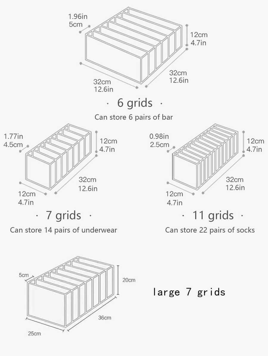 Set de 3 piezas / 1 pieza Caja de almacenamiento de ropa interior con ribete de contraste, "de uso versátil" Set organizador de 3 piezas de ropa interior y calcetines - Divisores de cajón de plástico para un almacenamiento eficiente en el armario, divisor de ropa grande para armario, caja de almacenamiento de 7 gabinetes lavable, bolsa de almacenamiento plegable para ropa interior, decoraciones de otoño, decoración festiva, decoración de habitación, decoración del hogar, necesidad de verano para mujeres, organizador de almacenamiento, regalo de viaje - Imagen 3