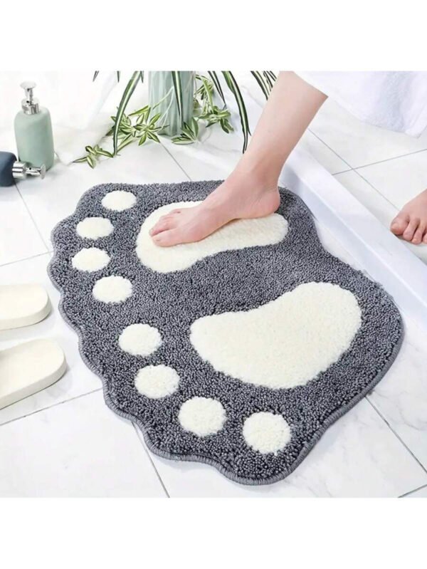 1 pieza Alfombra de baño absorbente de agua y antideslizante, hecha de microfibra suave y lavable a máquina. Alfombra de baño grande para pies, decoración de baño, alfombra de piso, alfombra de entrada, decoración de otoño, accesorios de baño, decoración de entrada - Imagen 2