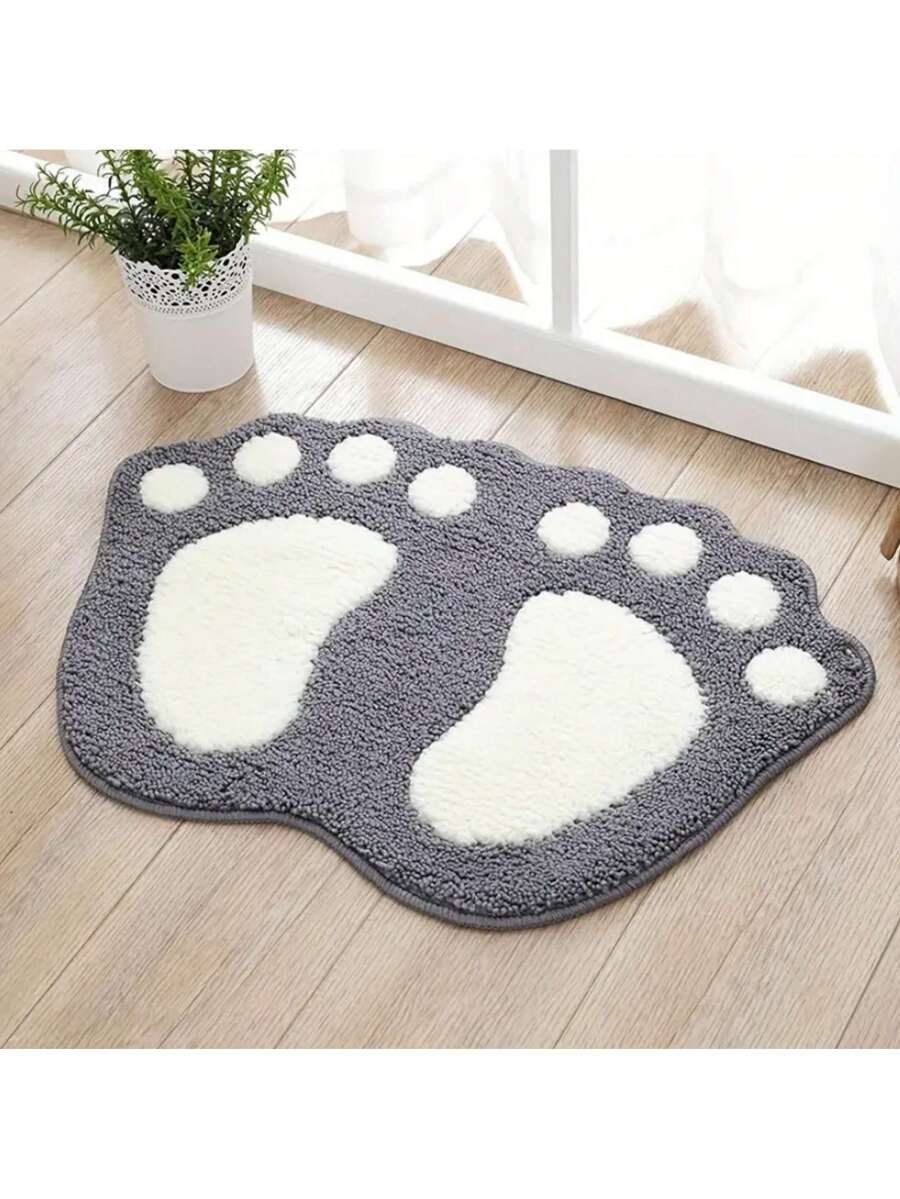 1 pieza Alfombra de baño absorbente de agua y antideslizante, hecha de microfibra suave y lavable a máquina. Alfombra de baño grande para pies, decoración de baño, alfombra de piso, alfombra de entrada, decoración de otoño, accesorios de baño, decoración de entrada - Imagen 5