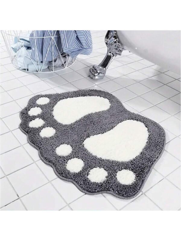 1 pieza Alfombra de baño absorbente de agua y antideslizante, hecha de microfibra suave y lavable a máquina. Alfombra de baño grande para pies, decoración de baño, alfombra de piso, alfombra de entrada, decoración de otoño, accesorios de baño, decoración de entrada - Imagen 6