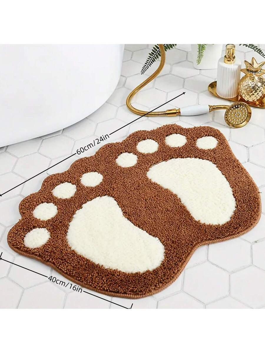 1 pieza Alfombra de baño absorbente de agua y antideslizante, hecha de microfibra suave y lavable a máquina. Alfombra de baño grande para pies, decoración de baño, alfombra de piso, alfombra de entrada, decoración de otoño, accesorios de baño, decoración de entrada - Imagen 10