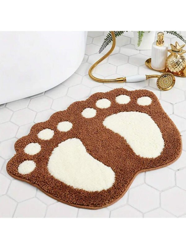 1 pieza Alfombra de baño absorbente de agua y antideslizante, hecha de microfibra suave y lavable a máquina. Alfombra de baño grande para pies, decoración de baño, alfombra de piso, alfombra de entrada, decoración de otoño, accesorios de baño, decoración de entrada - Imagen 12