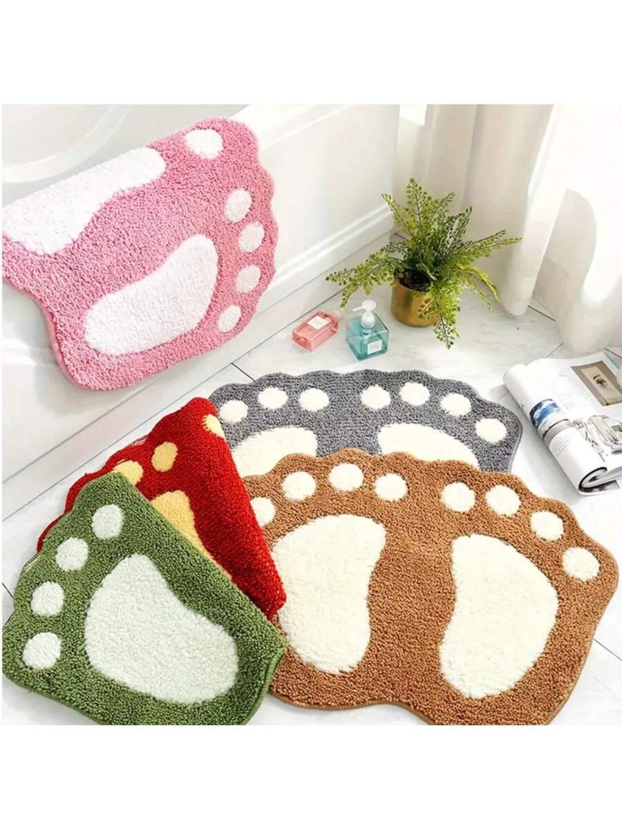 1 pieza Alfombra de baño absorbente de agua y antideslizante, hecha de microfibra suave y lavable a máquina. Alfombra de baño grande para pies, decoración de baño, alfombra de piso, alfombra de entrada, decoración de otoño, accesorios de baño, decoración de entrada - Imagen 21
