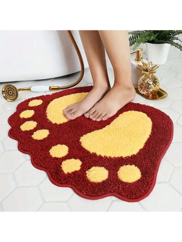 1 pieza Alfombra de baño absorbente de agua y antideslizante, hecha de microfibra suave y lavable a máquina. Alfombra de baño grande para pies, decoración de baño, alfombra de piso, alfombra de entrada, decoración de otoño, accesorios de baño, decoración de entrada - Imagen 27