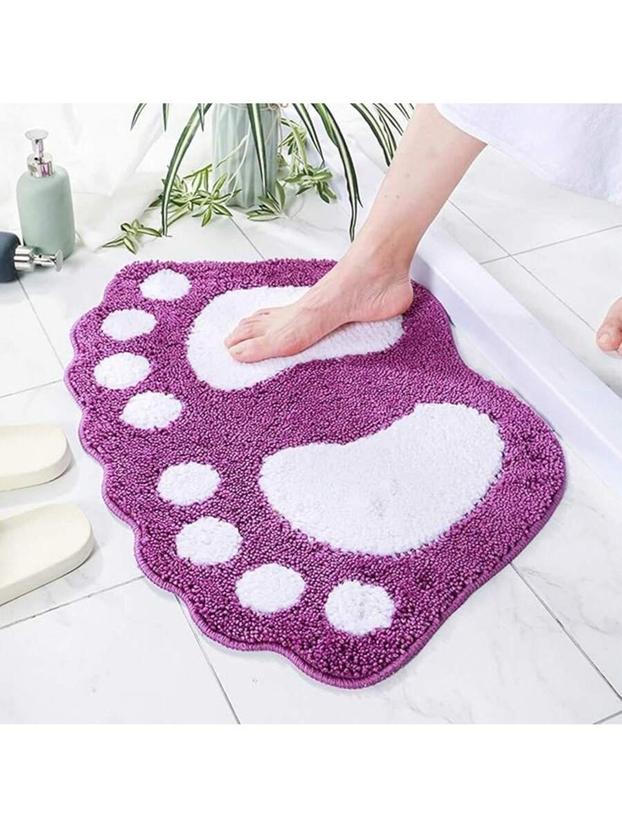 1 pieza Alfombra de baño absorbente de agua y antideslizante, hecha de microfibra suave y lavable a máquina. Alfombra de baño grande para pies, decoración de baño, alfombra de piso, alfombra de entrada, decoración de otoño, accesorios de baño, decoración de entrada - Imagen 30