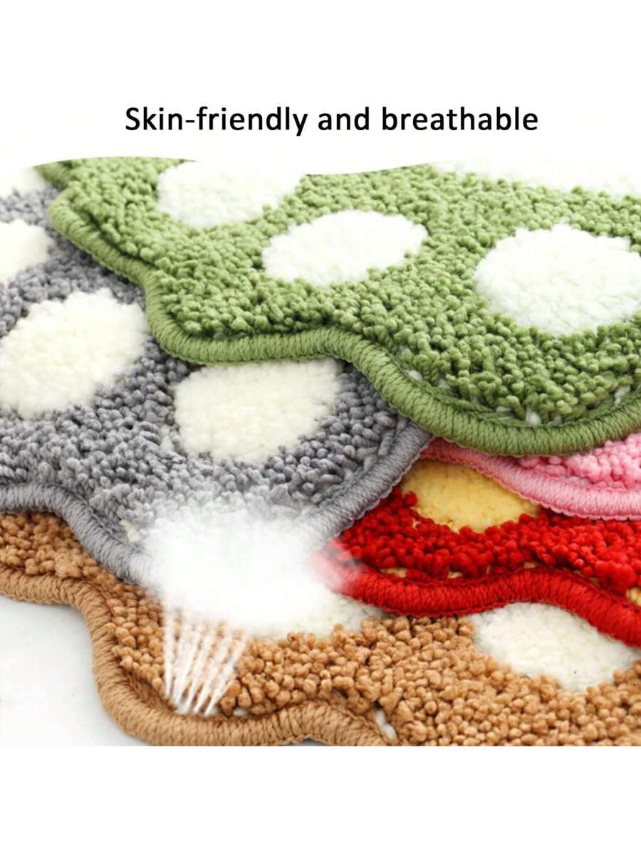 1 pieza Alfombra de baño absorbente de agua y antideslizante, hecha de microfibra suave y lavable a máquina. Alfombra de baño grande para pies, decoración de baño, alfombra de piso, alfombra de entrada, decoración de otoño, accesorios de baño, decoración de entrada - Imagen 35