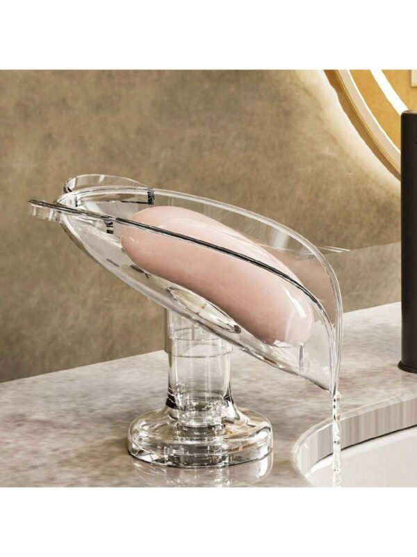 1 pieza Bandeja para jabón, soporte de lujo para jabón sin necesidad de perforación para el baño, accesorios y organizador de baño, de vuelta al colegio - Imagen 6