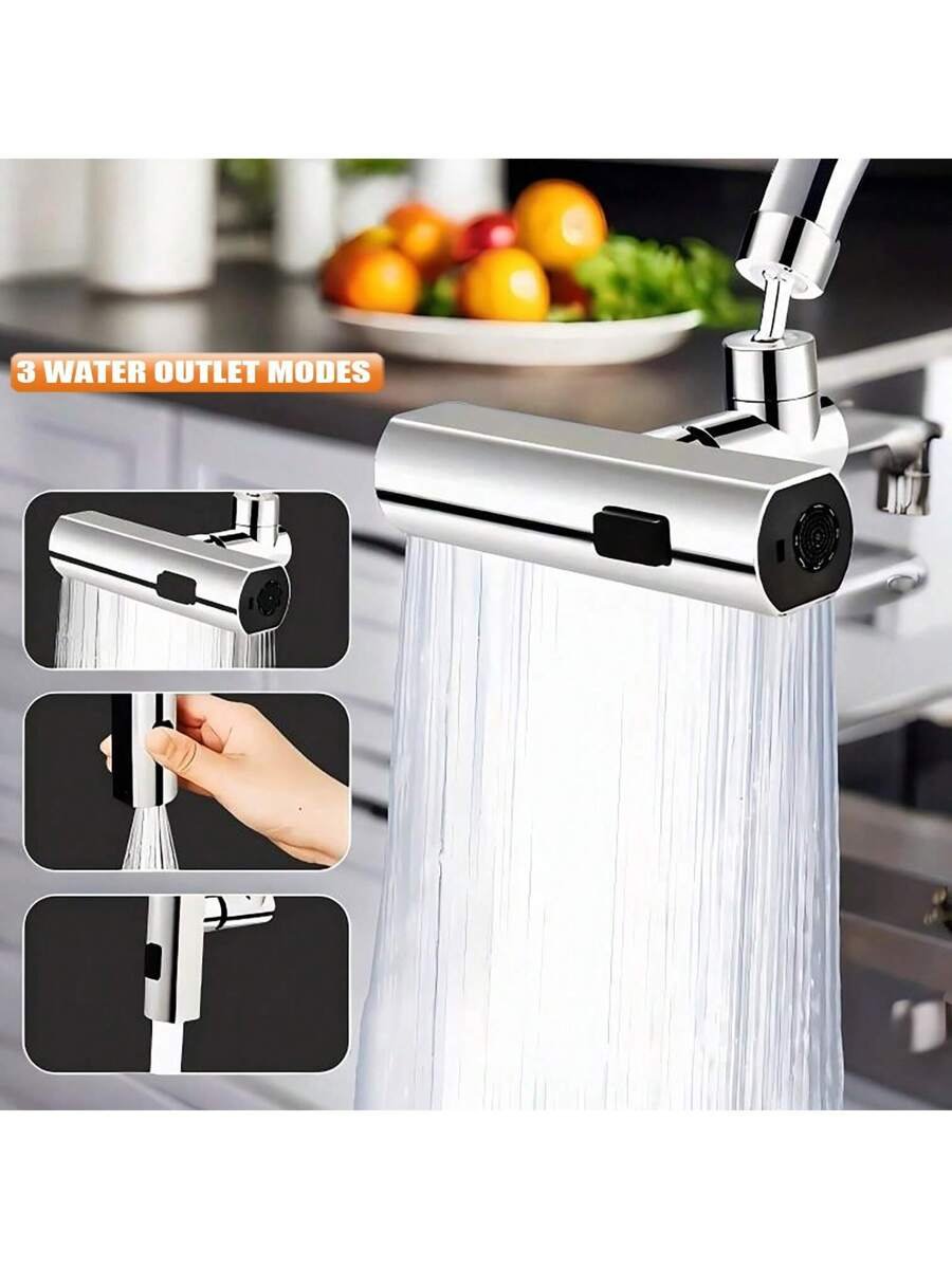 Grifo de codo para cocina, para uso doméstico, con posibilidad de ajustar una variedad de modos de agua. - Imagen 3