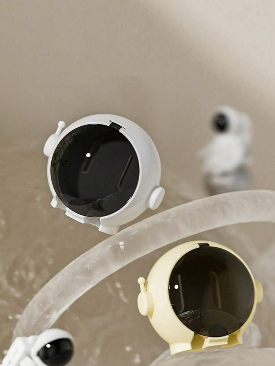 1 pieza Soporte de cepillo de dientes de dibujos animados montado en la pared, soporte de cepillo de dientes eléctrico para baño sin perforación - Imagen 3