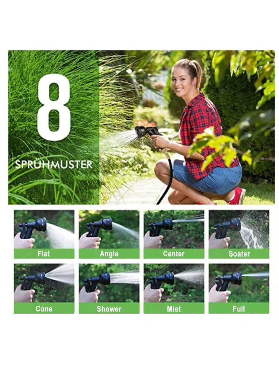 Manguera de agua para jardín flexible, expandible y resistente, de lujo, de 50 a 100 pies - Imagen 4