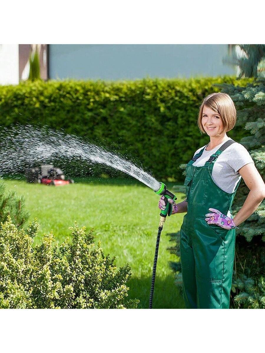 Manguera de agua para jardín flexible, expandible y resistente, de lujo, de 50 a 100 pies - Imagen 8