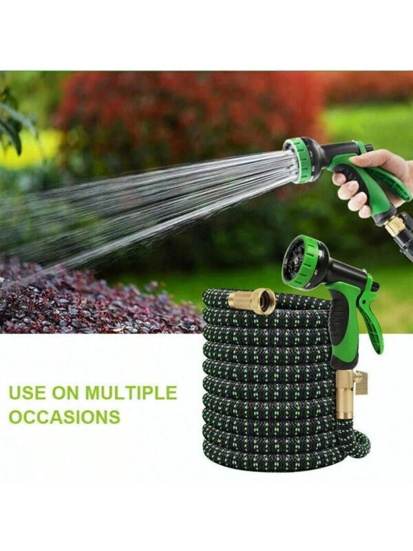 Manguera de agua para jardín flexible, expandible y resistente, de lujo, de 50 a 100 pies - Imagen 9