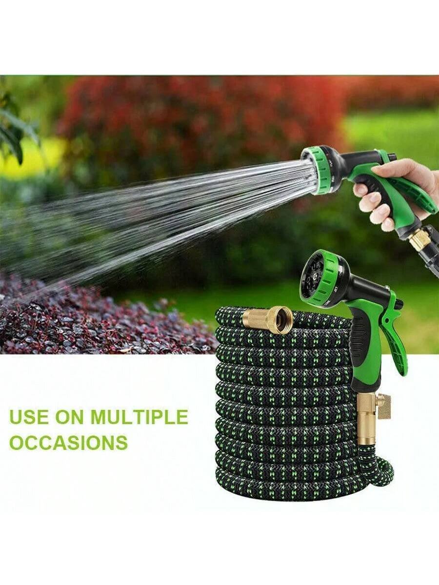 Manguera de agua para jardín flexible, expandible y resistente, de lujo, de 50 a 100 pies - Imagen 9
