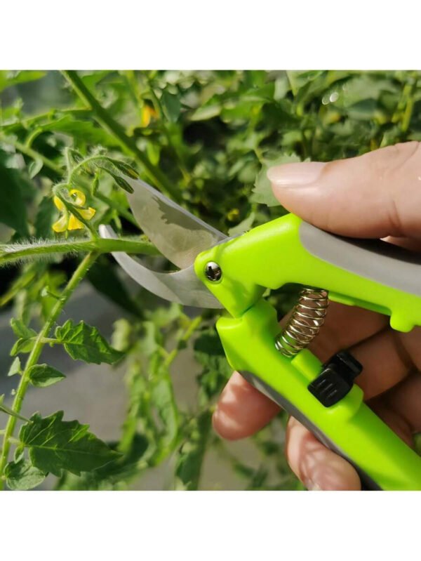 2 tijeras de podar para jardín, ideales para podar, cuidar y recortar ramas y flores. Tijeras de podar para jardinería, pinzas para plantas, bonsáis y recolección de frutas. - Imagen 5