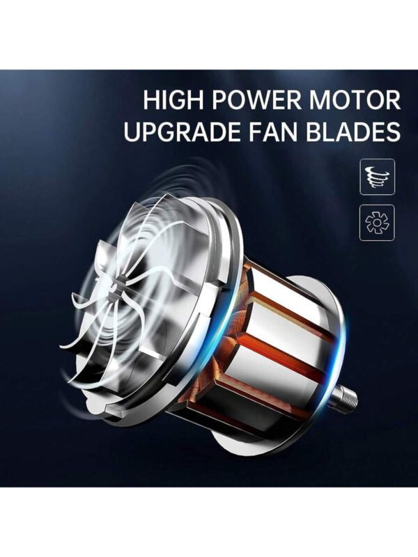 Mini aspiradora para automóvil - Potente succión. Alto rendimiento. Compacta y eficiente a 12V - Limpia sin esfuerzo todo espacio y ranura en el interior de su automóvil. - Imagen 6