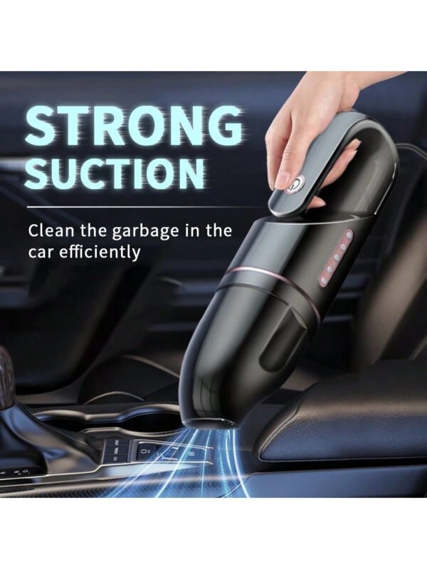 Mini aspiradora para automóvil - Potente succión. Alto rendimiento. Compacta y eficiente a 12V - Limpia sin esfuerzo todo espacio y ranura en el interior de su automóvil. - Imagen 13