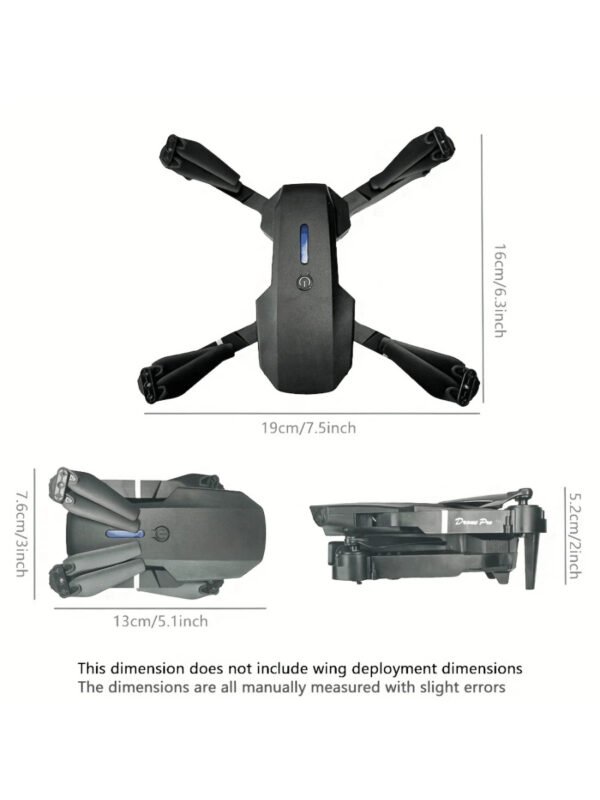 Drone E88pro con cámaras duales y doble batería, control remoto, despegue y aterrizaje con un solo botón, juguete para drones económico para principiantes para usar en interiores y exteriores, regalo de Navidad - Imagen 3