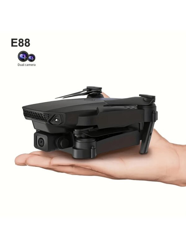 Drone E88pro con cámaras duales y doble batería, control remoto, despegue y aterrizaje con un solo botón, juguete para drones económico para principiantes para usar en interiores y exteriores, regalo de Navidad - Imagen 5