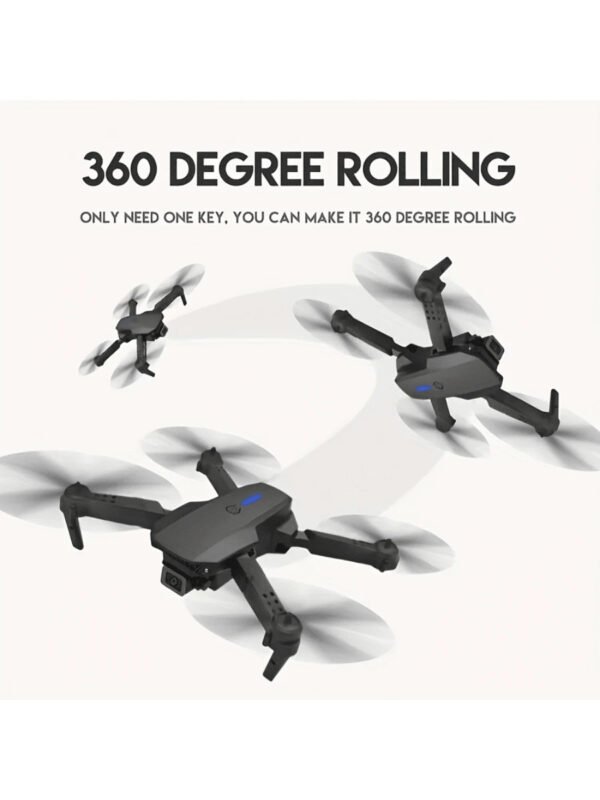 Drone E88pro con cámaras duales y doble batería, control remoto, despegue y aterrizaje con un solo botón, juguete para drones económico para principiantes para usar en interiores y exteriores, regalo de Navidad - Imagen 6