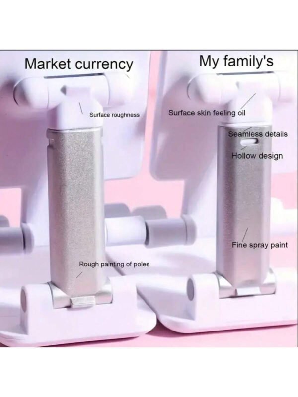 Soporte para teléfono plegable doble, totalmente ajustable para escritorio, compatible con todos los modelos: Pro, XS, XS Max, XR, X, 16, 15, 14, 13, 12 y 11. - Imagen 4