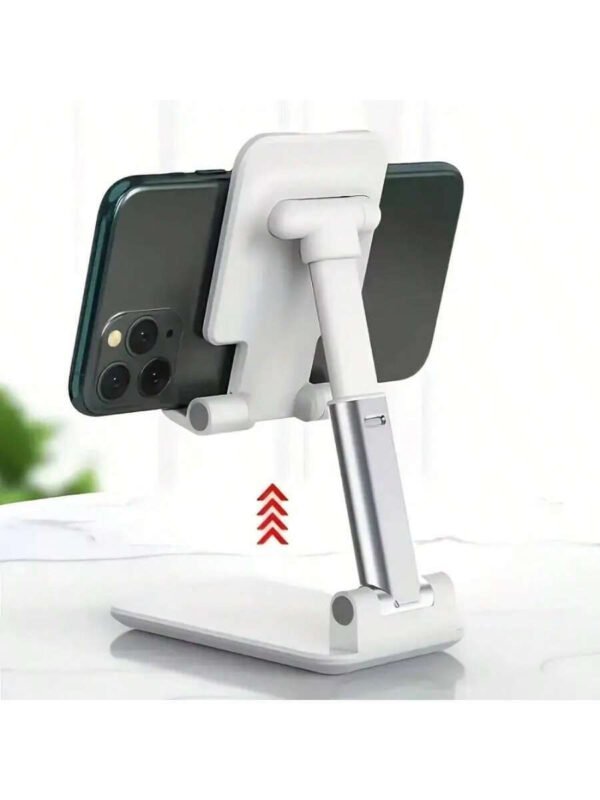 Soporte para teléfono plegable doble, totalmente ajustable para escritorio, compatible con todos los modelos: Pro, XS, XS Max, XR, X, 16, 15, 14, 13, 12 y 11. - Imagen 8