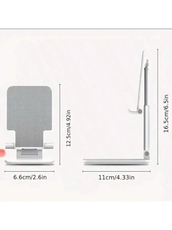 Soporte para teléfono plegable doble, totalmente ajustable para escritorio, compatible con todos los modelos: Pro, XS, XS Max, XR, X, 16, 15, 14, 13, 12 y 11. - Imagen 9