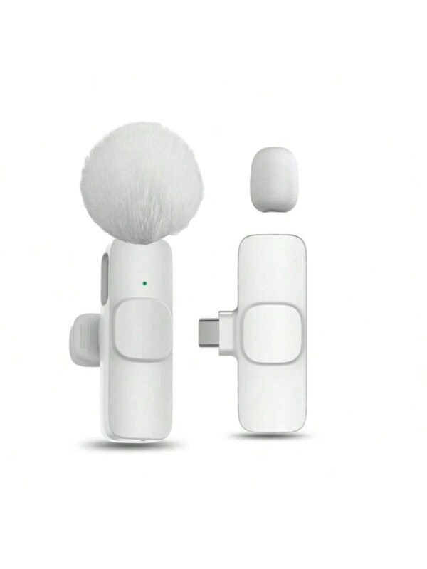Micrófono inalámbrico de solapa para smartphone, micrófono inalámbrico plug-and-play para grabación de video/audio, micrófono de solapa para entrevistas/vlogs/enseñanza - Imagen 16