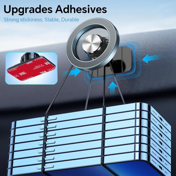 Kaistyle Soporte de coche Magsafe con 20 imanes fuertes: soporte magnético para teléfono de coche, soporte de montaje en tablero360°Soportes de teléfono celular para tu automóvil, accesorios para - Imagen 15