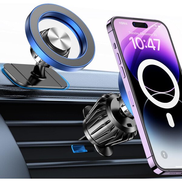 Kaistyle Soporte de coche Magsafe con 20 imanes fuertes: soporte magnético para teléfono de coche, soporte de montaje en tablero360°Soportes de teléfono celular para tu automóvil, accesorios para - Imagen 44