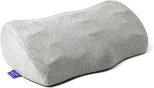 C CUSHION LAB Reposapiés ergonómico para debajo del escritorio, diseño patentado de espuma viscoelástica para el trabajo, hogar, juegos, computadora, silla de oficina, reposapiés para aliviar el dolor