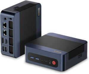 Mini PC M4 Neo, mini computadoras con AMD Ryzen 7 7840HS, 32GB DDR5 1TB PCle SSD, pantalla triple 4K, USB 4.0, Oculink, Dual 2.5G LAN, Wi-Fi 6E/BT5.2, micro computadoras de escritorio para