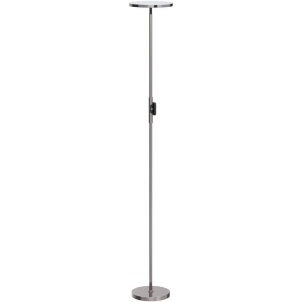 JOOFO Lámpara de pie, 30 W/2400 lm, luz LED cielo, moderna, 3 temperaturas de color, súper brillante, luz de poste alto con control remoto y táctil para sala de estar, dormitorio, oficina (negro) - Imagen 21