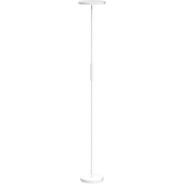 JOOFO Lámpara de pie, 30 W/2400 lm, luz LED cielo, moderna, 3 temperaturas de color, súper brillante, luz de poste alto con control remoto y táctil para sala de estar, dormitorio, oficina (negro) - Imagen 29