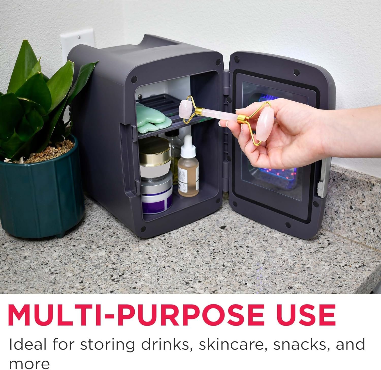 Frigidaire EFMIS179 - Mini refrigerador de bebidas con luz para juegos, sigilo - Imagen 5