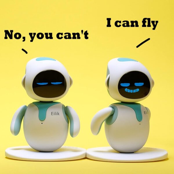 Eilik - Juguetes interactivos táctiles, lindas mascotas robot con emociones abundantes. Animaciones inactivas y minijuegos, regalo único para niñas y niños. Actualización de soporte. - Imagen 3
