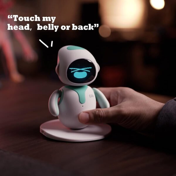 Eilik - Juguetes interactivos táctiles, lindas mascotas robot con emociones abundantes. Animaciones inactivas y minijuegos, regalo único para niñas y niños. Actualización de soporte. - Imagen 4