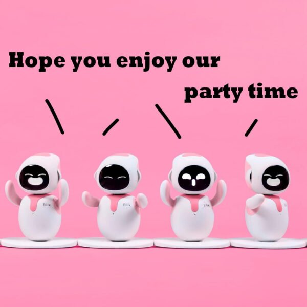 Eilik - Juguetes interactivos táctiles, lindas mascotas robot con emociones abundantes. Animaciones inactivas y minijuegos, regalo único para niñas y niños. Actualización de soporte. - Imagen 5