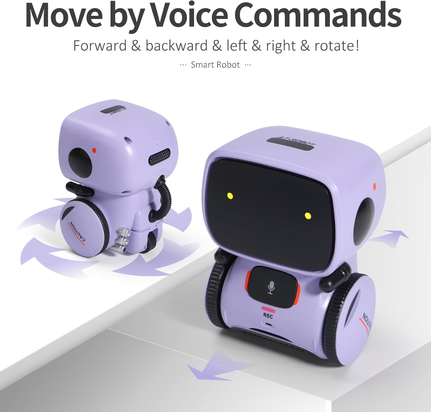 GILOBABY - Juguete robot para niños, interactivo, con sensor táctil controlado por voz, robótica inteligente con canto, baile, repetición, reconocimiento y grabación de voz, regalo para niños a partir de 3 años - Imagen 11