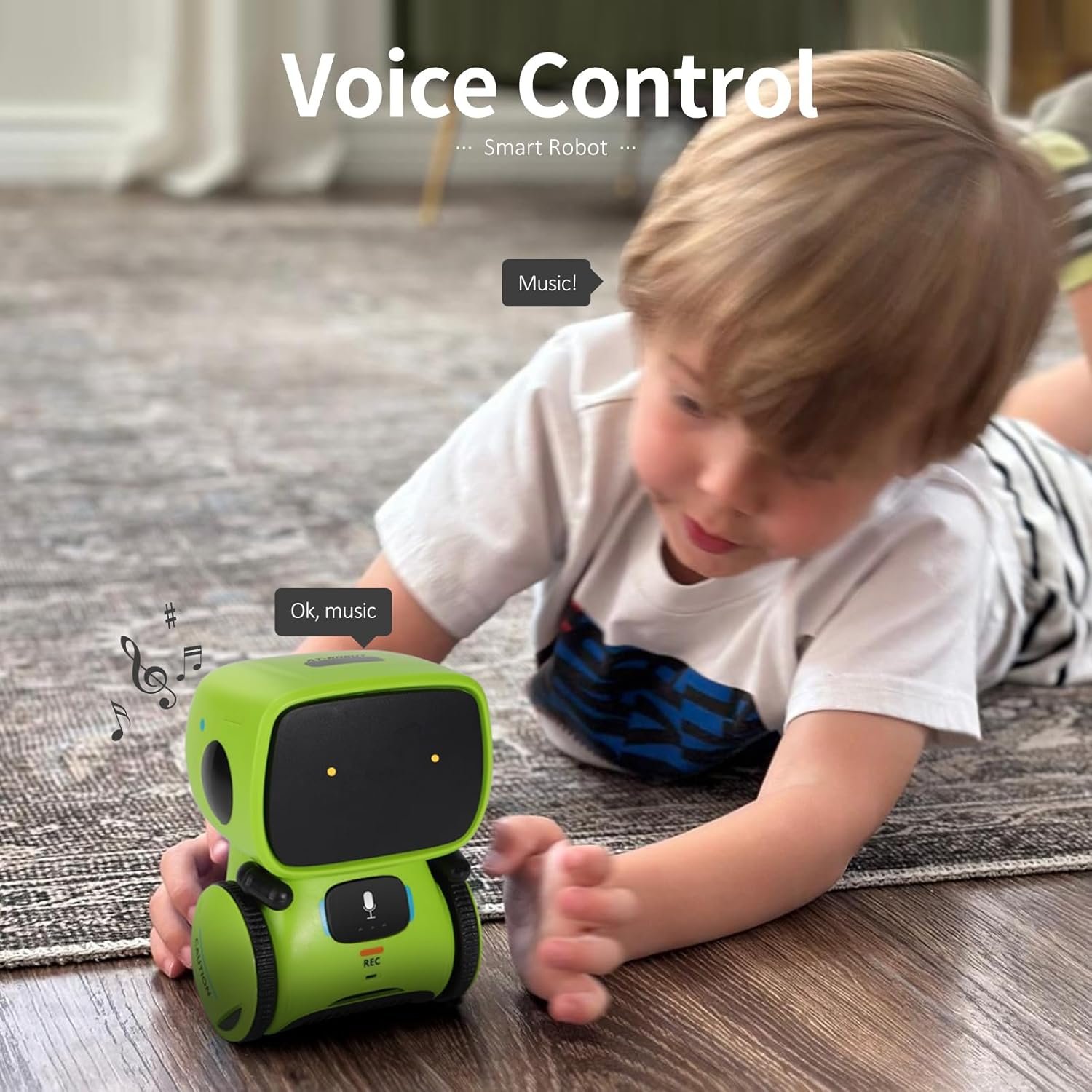 GILOBABY - Juguete robot para niños, interactivo, con sensor táctil controlado por voz, robótica inteligente con canto, baile, repetición, reconocimiento y grabación de voz, regalo para niños a partir de 3 años - Imagen 19