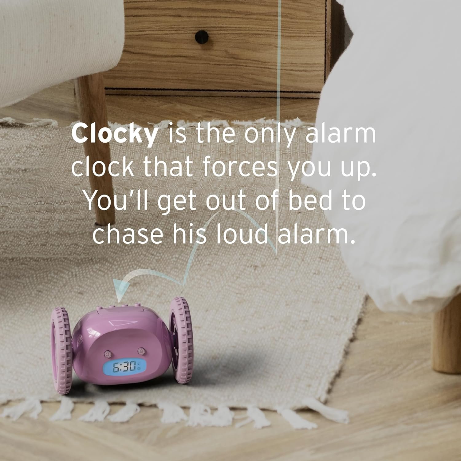 Despertador sobre ruedas Clocky - Imagen 18