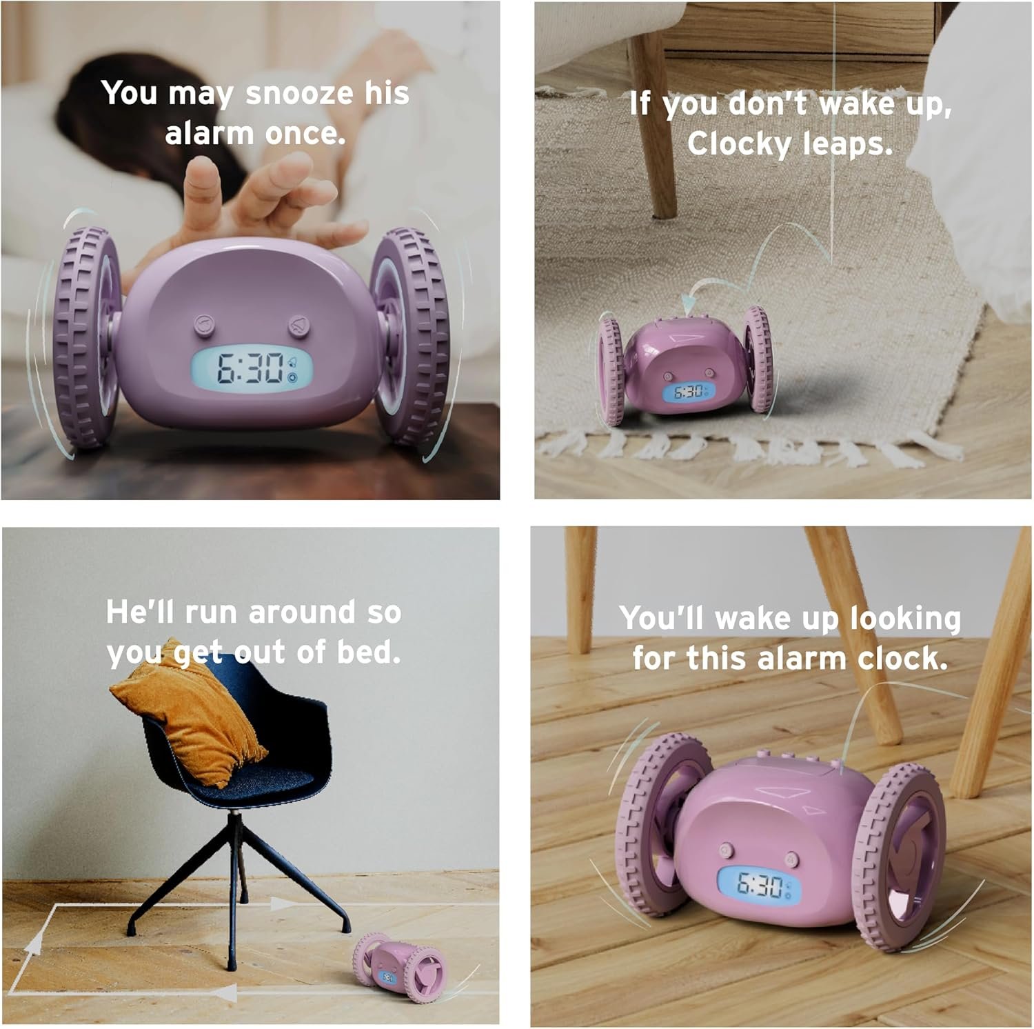 Despertador sobre ruedas Clocky - Imagen 23