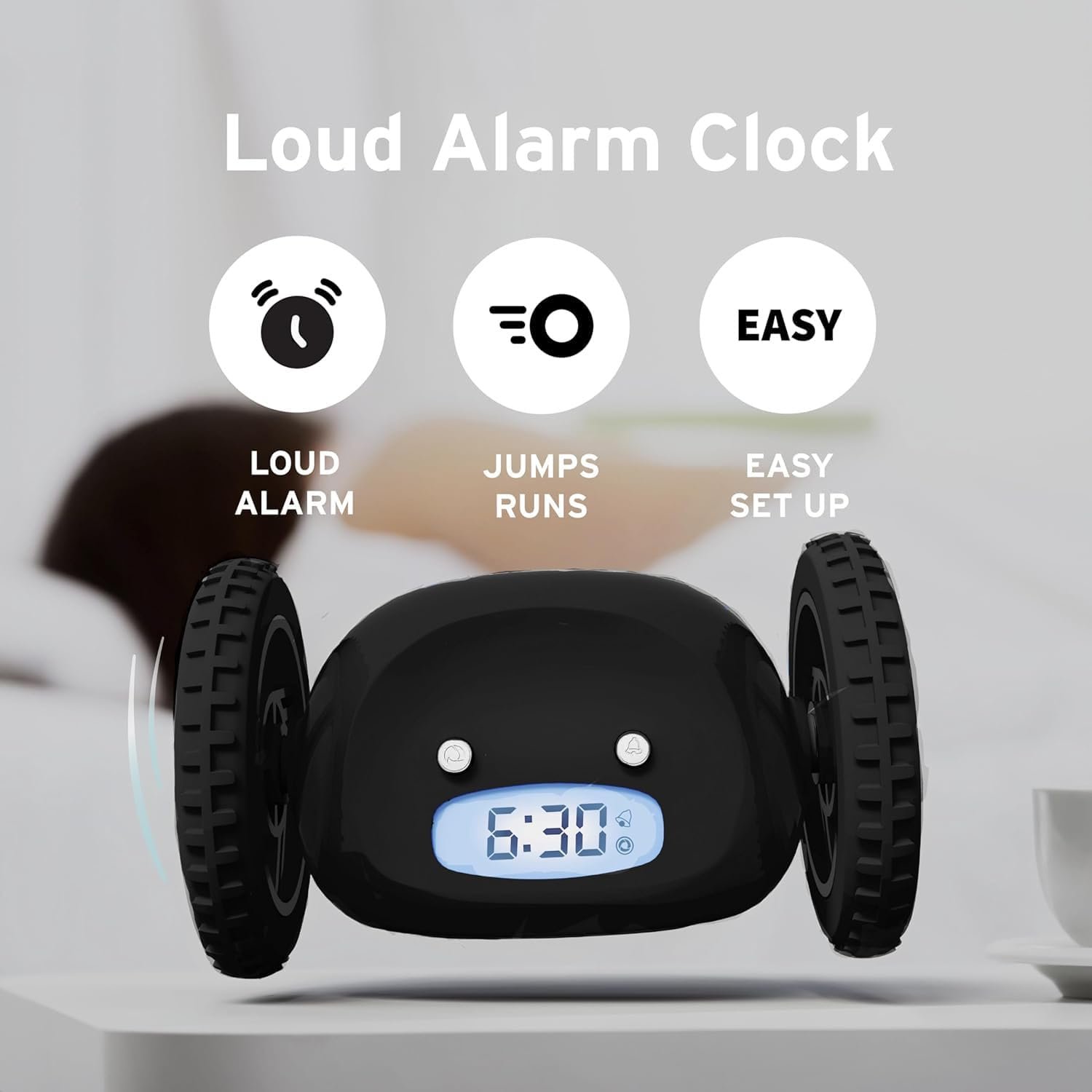 Despertador sobre ruedas Clocky - Imagen 26
