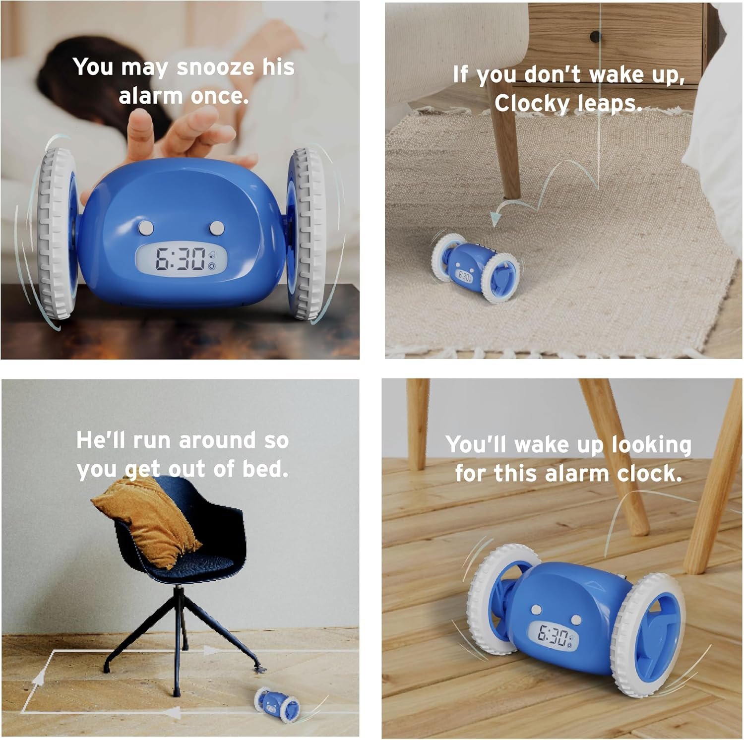Despertador sobre ruedas Clocky - Imagen 39