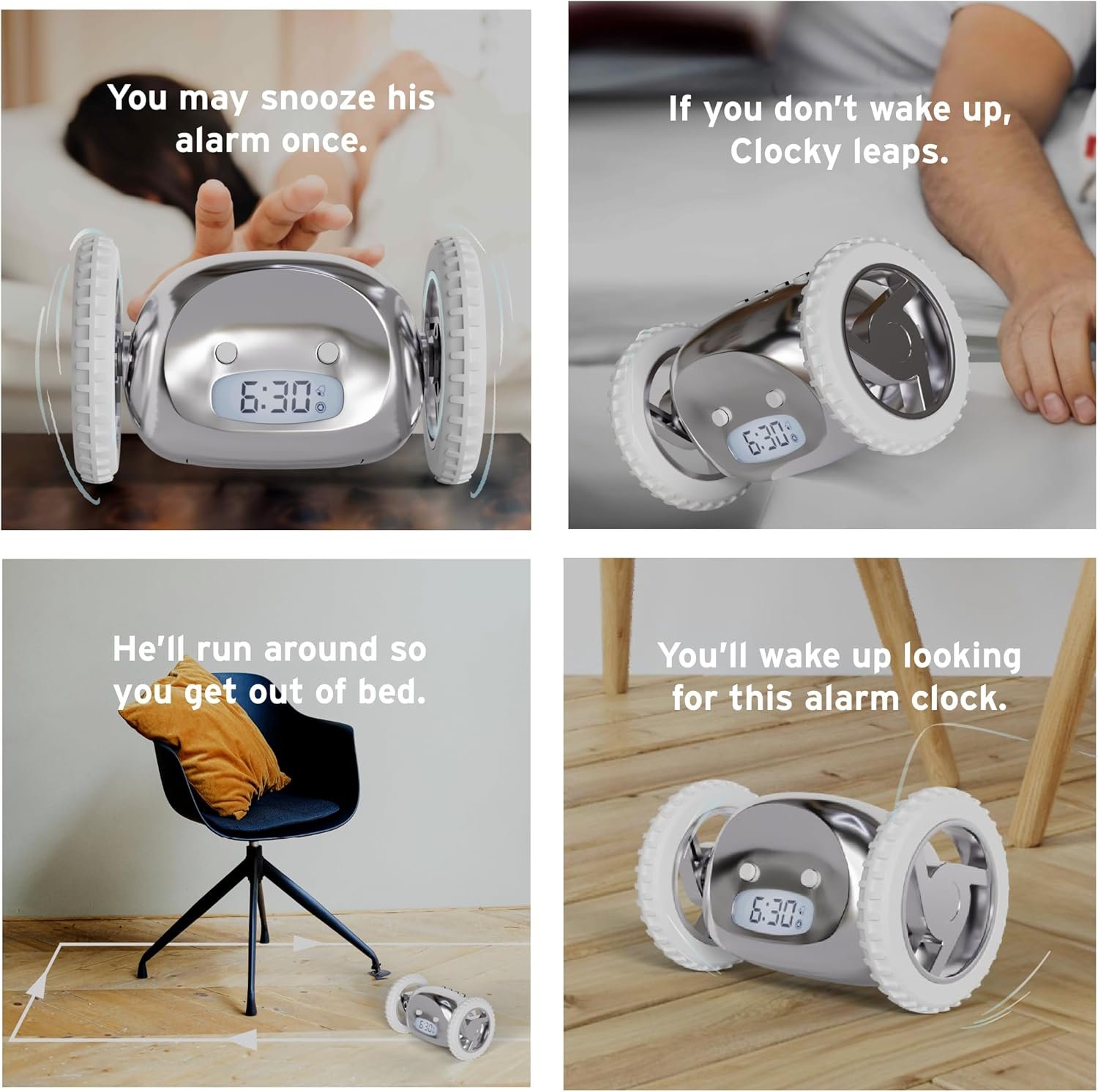 Despertador sobre ruedas Clocky - Imagen 95
