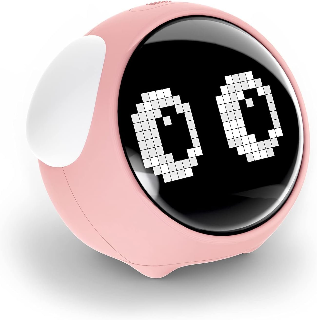 Reloj despertador para niños, ajuste de alarma doble, luz nocturna de brillo ajustable, activada por voz, detección de temperatura, reloj despertador, juguete y regalo para niños pequeños, - Imagen 8