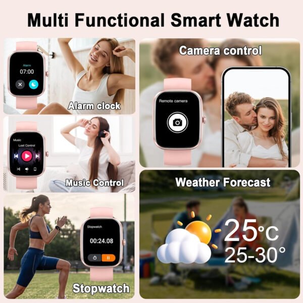 AI Smart Watch with ChatGPT, 1.91" Bluetooth Calling Smartwatch for Men Women, 110+ Fitness Modes Activity Tracker, Heart Rate/Sleep/Calorie Monitor, IP68 Waterproof Step Counter for Android iOS - Imagen 20