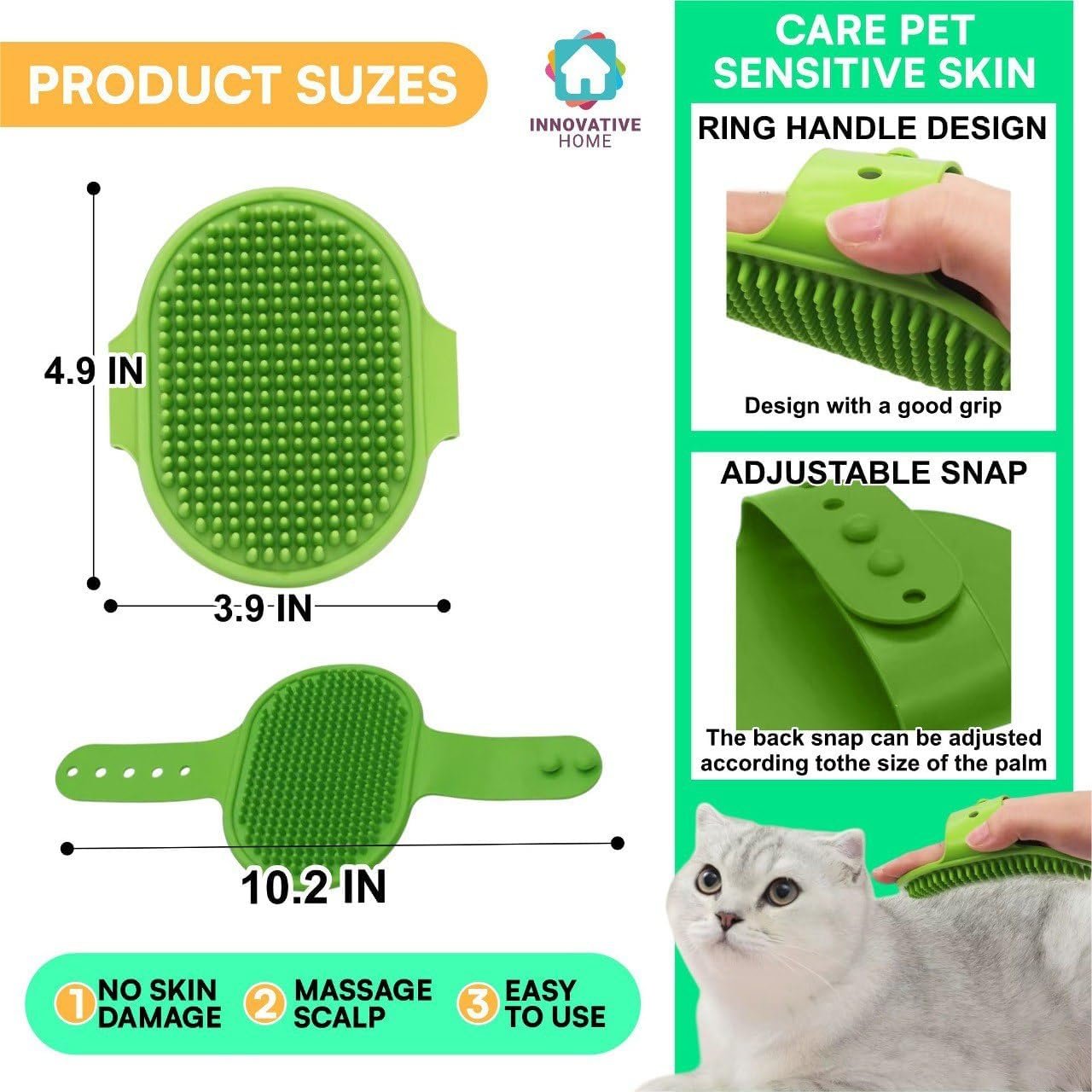 Botella portátil de agua y comida para perros, limpiador de patas, cepillo, toalla, botella de agua de viaje para perros y gatos, perfecta para viajes por carretera, paseos y aventuras - Imagen 5