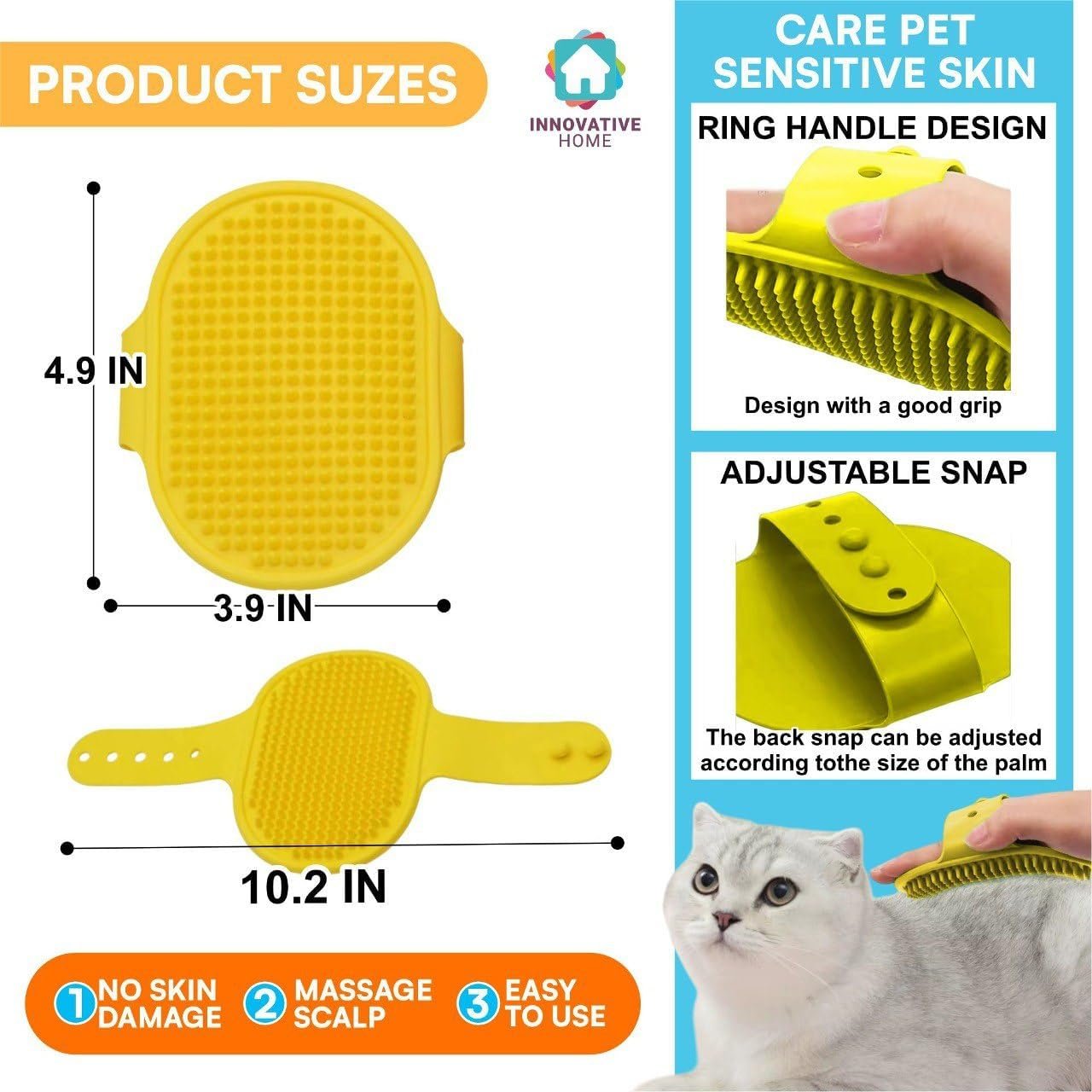 Botella portátil de agua y comida para perros, limpiador de patas, cepillo, toalla, botella de agua de viaje para perros y gatos, perfecta para viajes por carretera, paseos y aventuras - Imagen 11