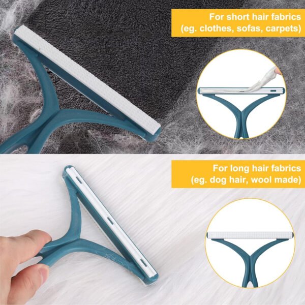 2 guantes de depilación de mascotas – Herramienta reutilizable de depilación de mascotas con dedos divididos para gatos y perros, removedor electrostático de pelo para sofá, alfombra, muebles, coche - Imagen 11